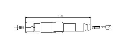 Spark plug connector - plug, for