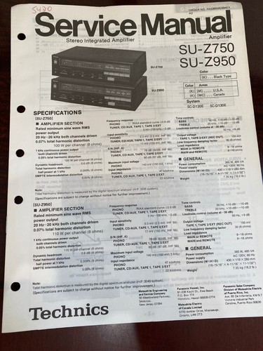 Technics z750 suz750 - su-z750,
