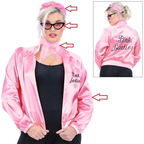 Ladies licensed grease pink - ladies,