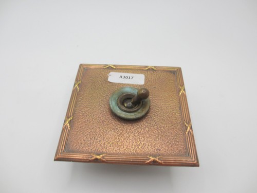 Vintage brass light switch - light,