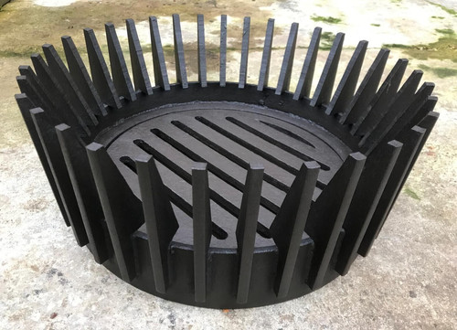 Large round fire - fire, brazier
