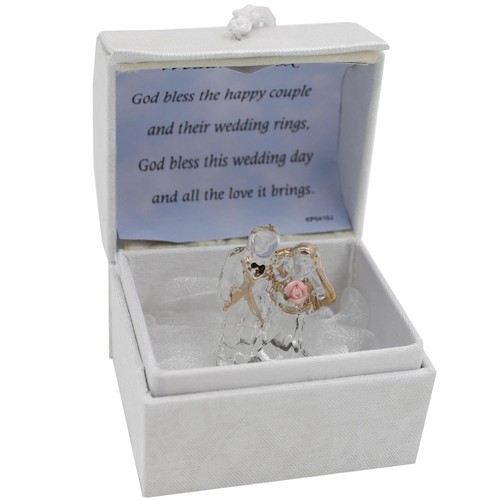Wedding box glass bride and - box,