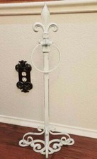 Hand towel Holder, Towel Stand, Bathroom Kitchen Accessories, Shabby Chic White