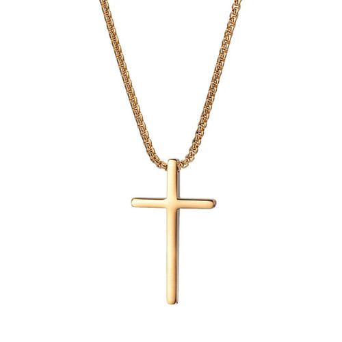 Gold stainless steel catholic - steel,