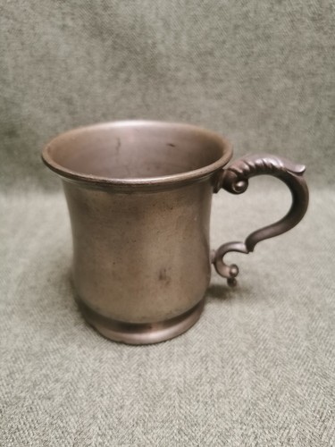 Vintage pewter tankard mug - vintage,