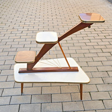 Original Kidney Table 60s 70s Flower Stand Mid Century Flower Bench