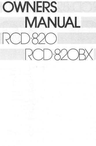 Rotel rcd 820bx - rcd-820bx, cd