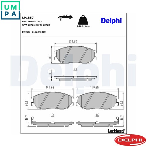Brake pad set disc - brake,