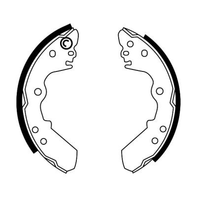 Brake shoe set for isuzu - shoe,