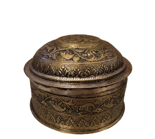 Antique betel nut container - nut,
