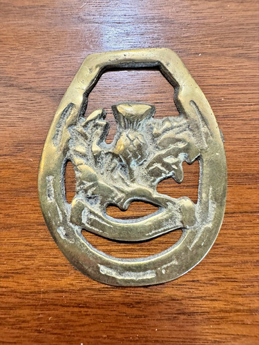 Vintage brass horse - vintage,