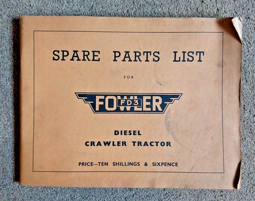 Spare parts list for fowler - parts,