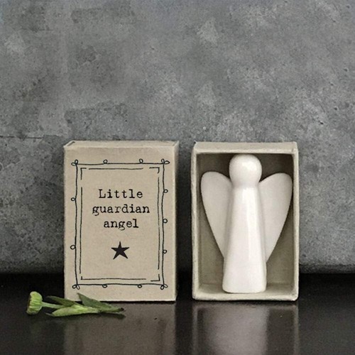 Porcelain angel matchbox gift - matchbox,