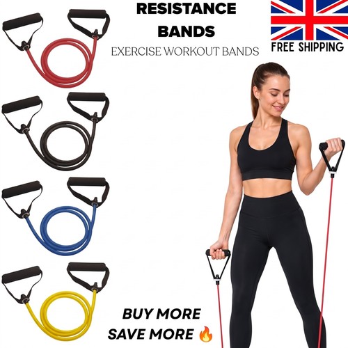 Resistance bands with - bands, handles