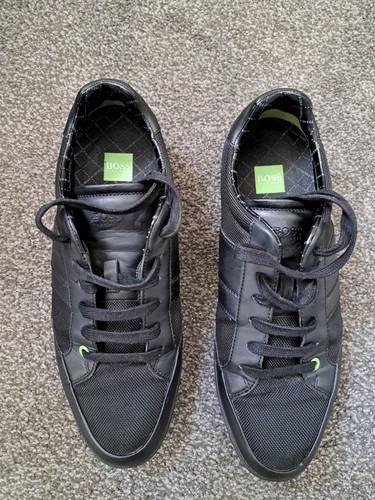 Hugo boss black leather shoes - boss,