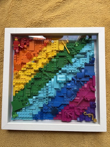 Lego brick mosaic rainbow - /,