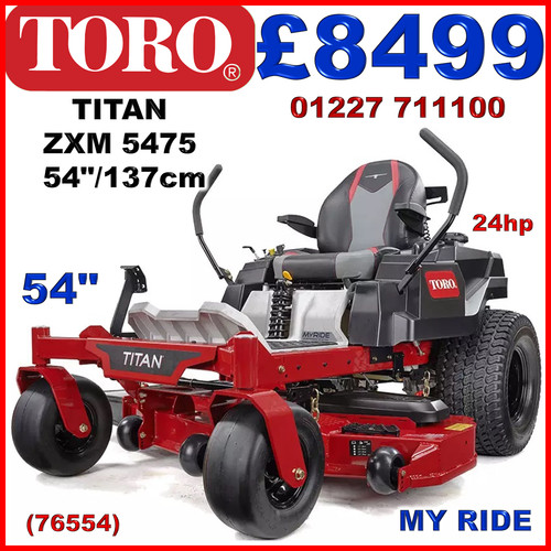 Toro titan zxm5475 zero turn - zero,