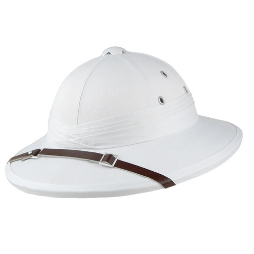 French pith helmet white - french,