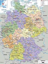 Germany Map Educational Poster