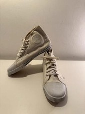 Eurimco white high top vintage plimsolls UK9