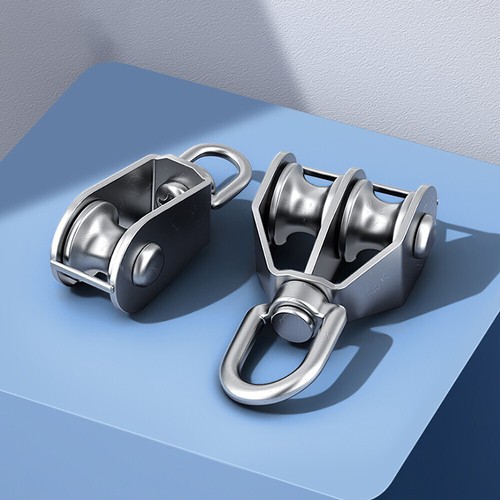 Heavy duty single double pully - heavy,