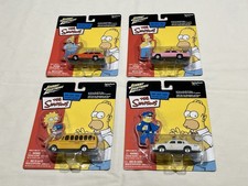 Johnny Lightning The Simpsons Set Of 4 Die-cast Cars - All New Sealed OBO NEW