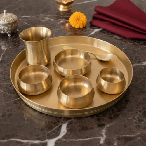 Premium kansa dinner set - dinner,