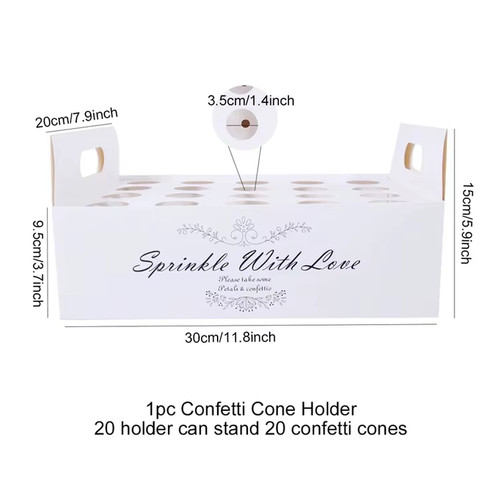 Wedding confetti cone - wedding, holder