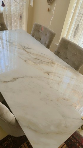 Marble dining table - dining,