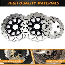 For Suzuki GSXR 750 1988-1995 GSXR 1100 1989-1998 Front Rear Brake Discs 3PCs