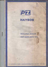 PZ Zweegers Haybob Operators Manual with Parts List