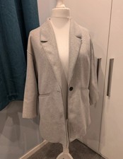 Zara light grey coat – size L
