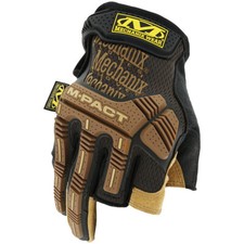 Mechanix Wear M-Pact Framer Leather Gloves Mens Construction Carpentry Brown