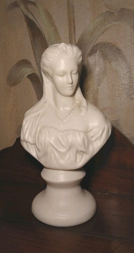 Antique parian ware bust - antique,