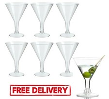 Set Of 6 Plastic Martini