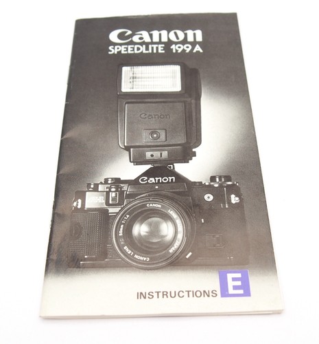 Canon speedlite 199a user - 199a,