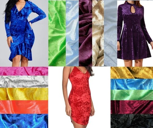Premium crushed velvet fabric - premium,
