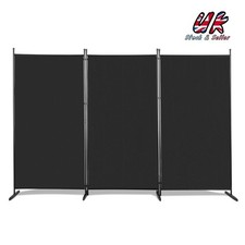 6FT Trifold 3 Panels Freetand Wall Partition Privacy Screen Folding Room Divider