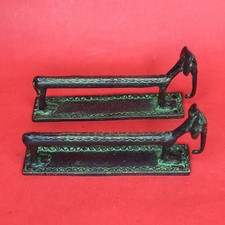 Handcrafted Brass Tribal Elephant Shape Door Handle Victorian Style Pull Knobs