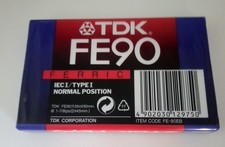 TDK FE90 ferric blank audio
