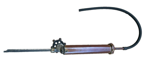 Vintage brass grease gun - brass,