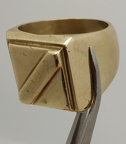Brass itk ring ussr gipsy - ring,