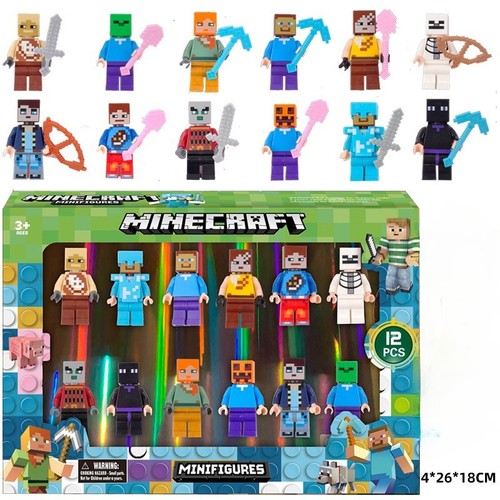 12pcs minecraft figures - 12pcs,