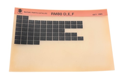 Oem suzuki rm80def rm80 f - suzuki, d,e,f
