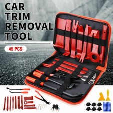 45Pcs Car Trim Removal Pry Tool Set Molding Panel Door Dash Interior Clip Kit