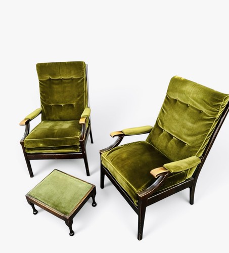 Pair cintique teak - of,