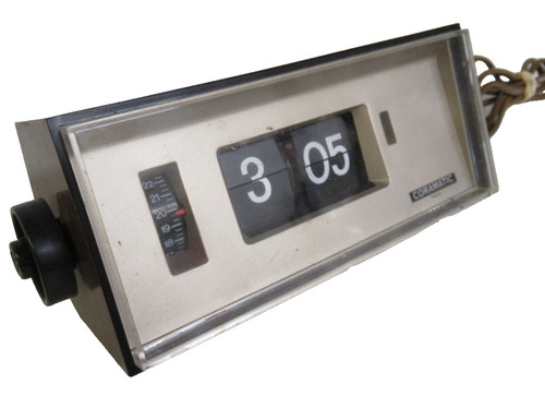 Vintage coramatic flip clock - vintage,