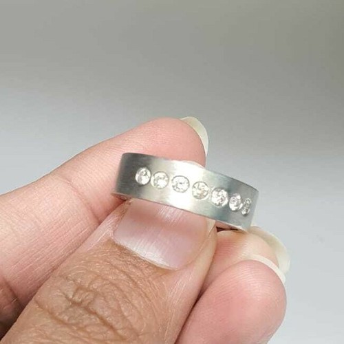 Mens wedding band platinum 6mm - mens,