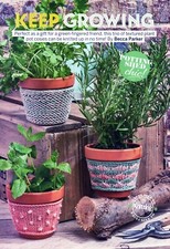 ~ Pull-Out Knitting Pattern For Three Pretty Plant Pot Cosies ~