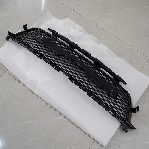 Gloss black front bumper lower - black,